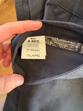 Women Navy Rip-Stop Pants - 8 Regular